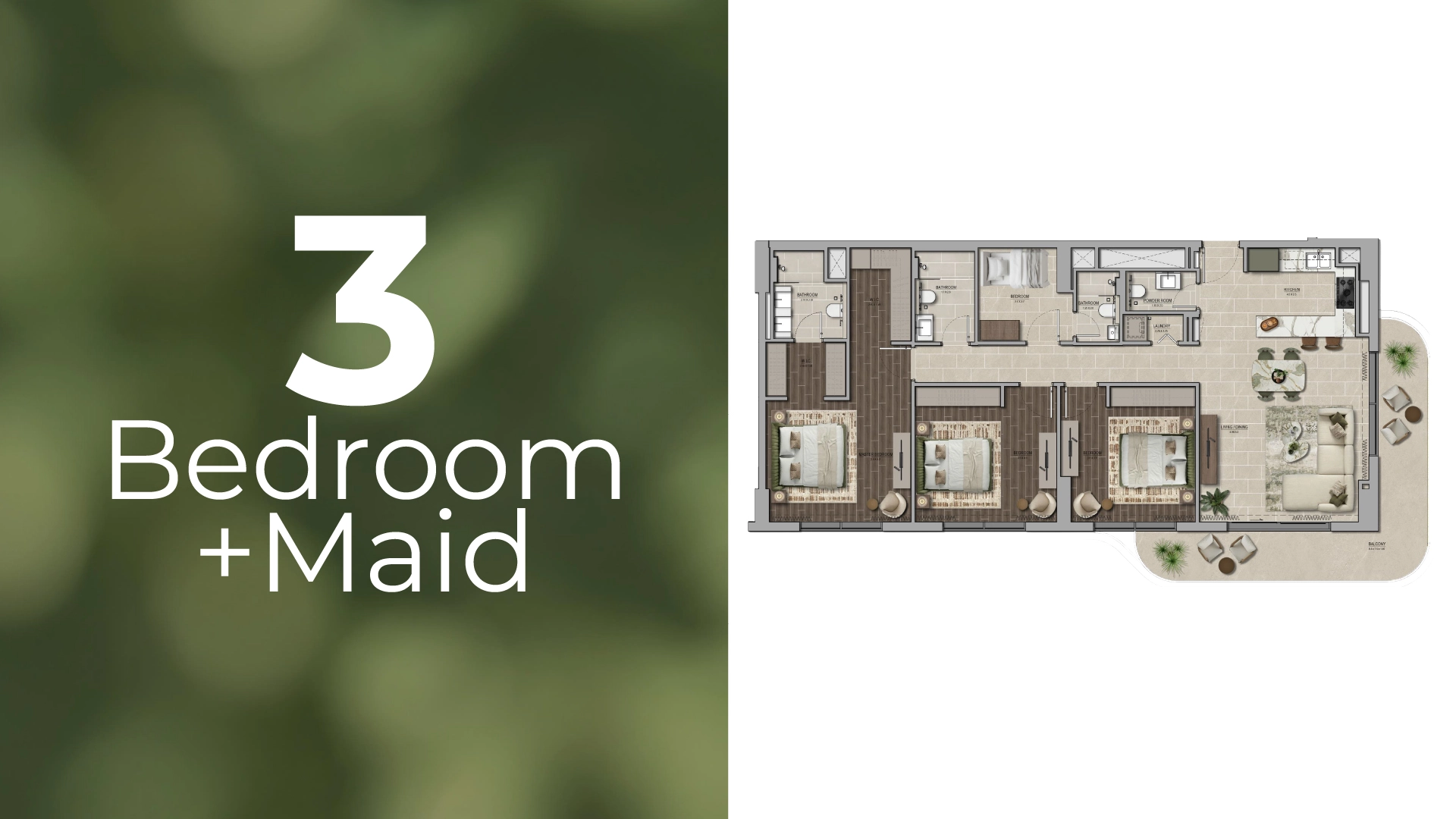 3 BR - Type A